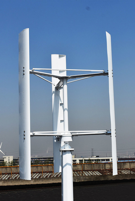 Tua bin trục đứng 10KW Máy phát điện gió dọc nhỏ 3 cánh cho điện gia dụng