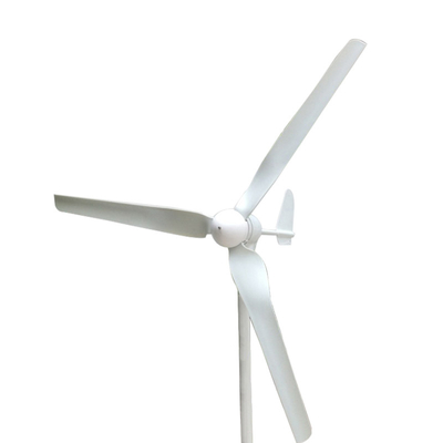 Tua bin gió ngang nhỏ màu trắng dùng cho gia đình 600W 800W 1000W 12V 24V 48V