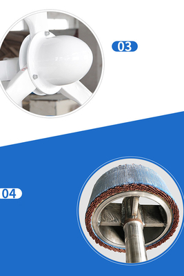 Tua bin gió trục ngang 96V 220V Máy phát điện gió lưới 3Ph